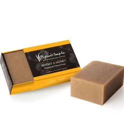 The Highland Soap Company Whisky & Honey Handmade Natural Soap 190g- Soaps & Lotions