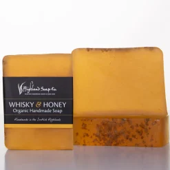 The Highland Soap Company Whisky & Honey Organic Glycerin Soap 150g- Father's Day|Soaps & Lotions