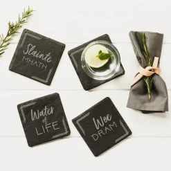 Selbrae Whisky - Set of 4 Slate Coasters- Father's Day|Tea
