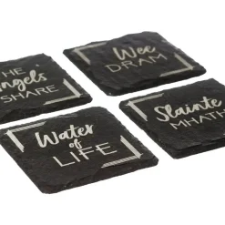 Selbrae Whisky - Set of 4 Slate Coasters- Father's Day|Tea