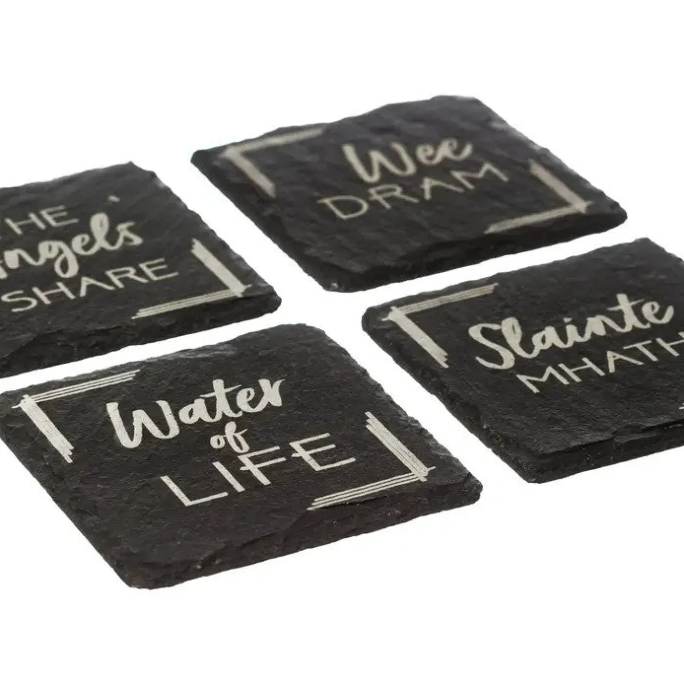 Selbrae Whisky - Set of 4 Slate Coasters- Father's Day|Tea