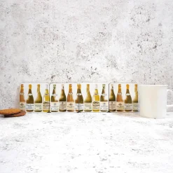 Corinne Alexander White Burgundy Coaster Set by- Father's Day|Coasters