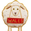St. Nicolas White Welsh Sheep Decoration- Christmas Decorations