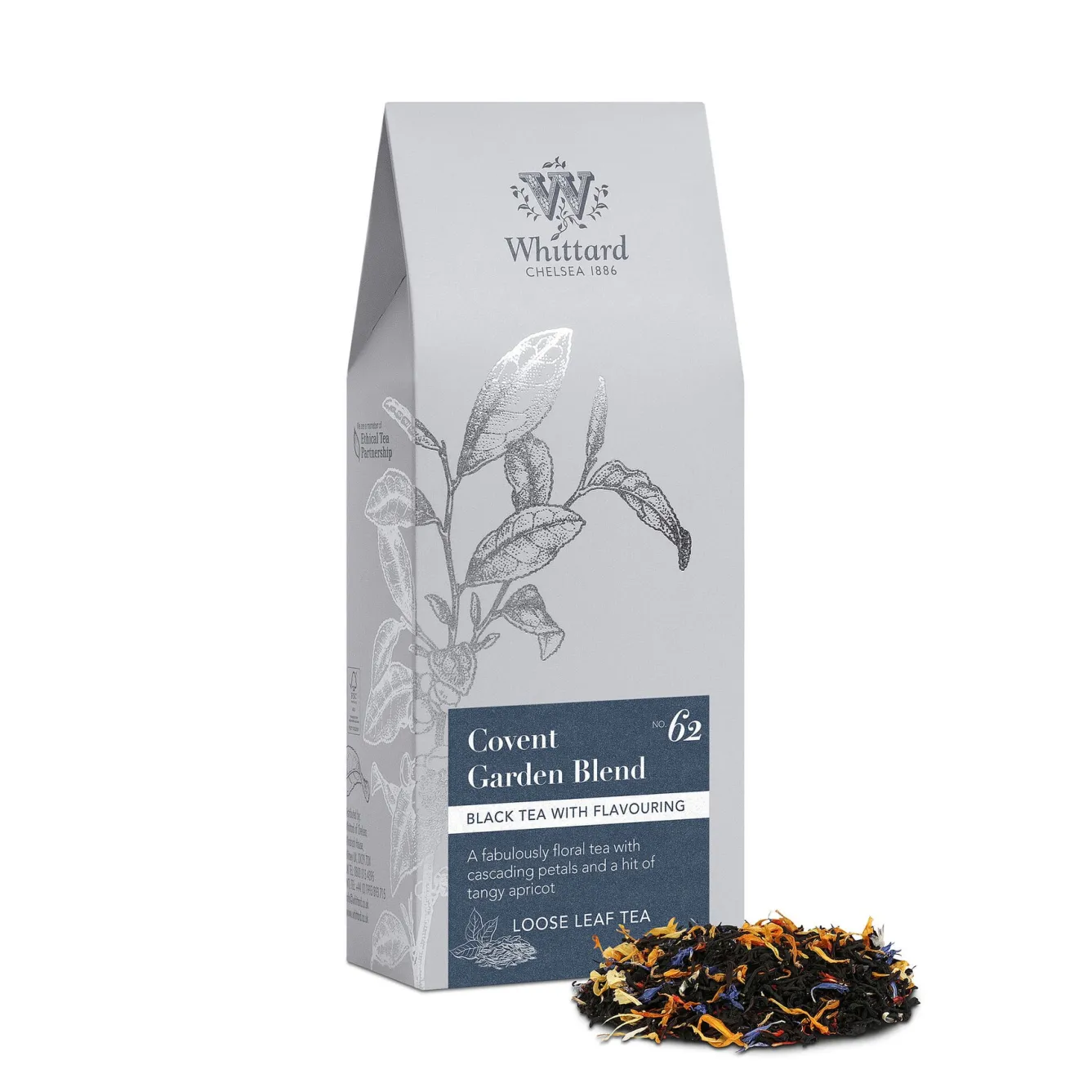 Whittard of Chelsea Whittard Covent Garden Loose Tea Silver Pouch- Tea