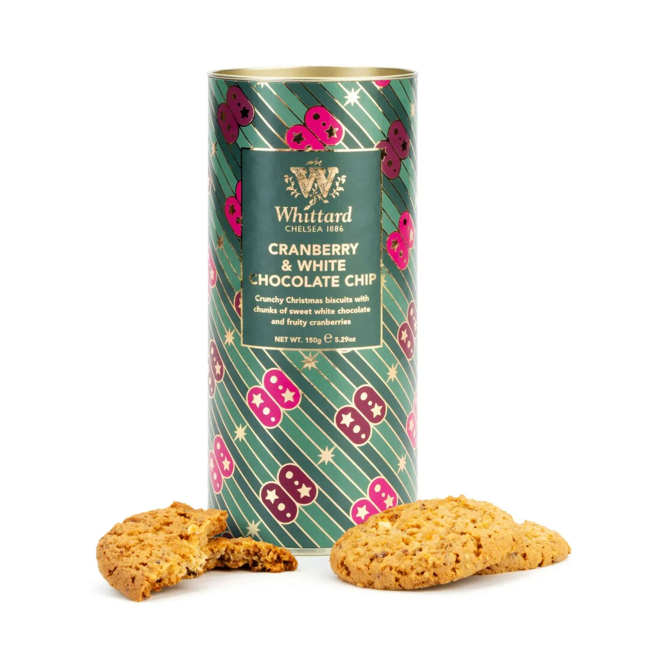 Whittard of Chelsea Whittard Cranberry and White Chocolate Biscuits- Holiday Treats