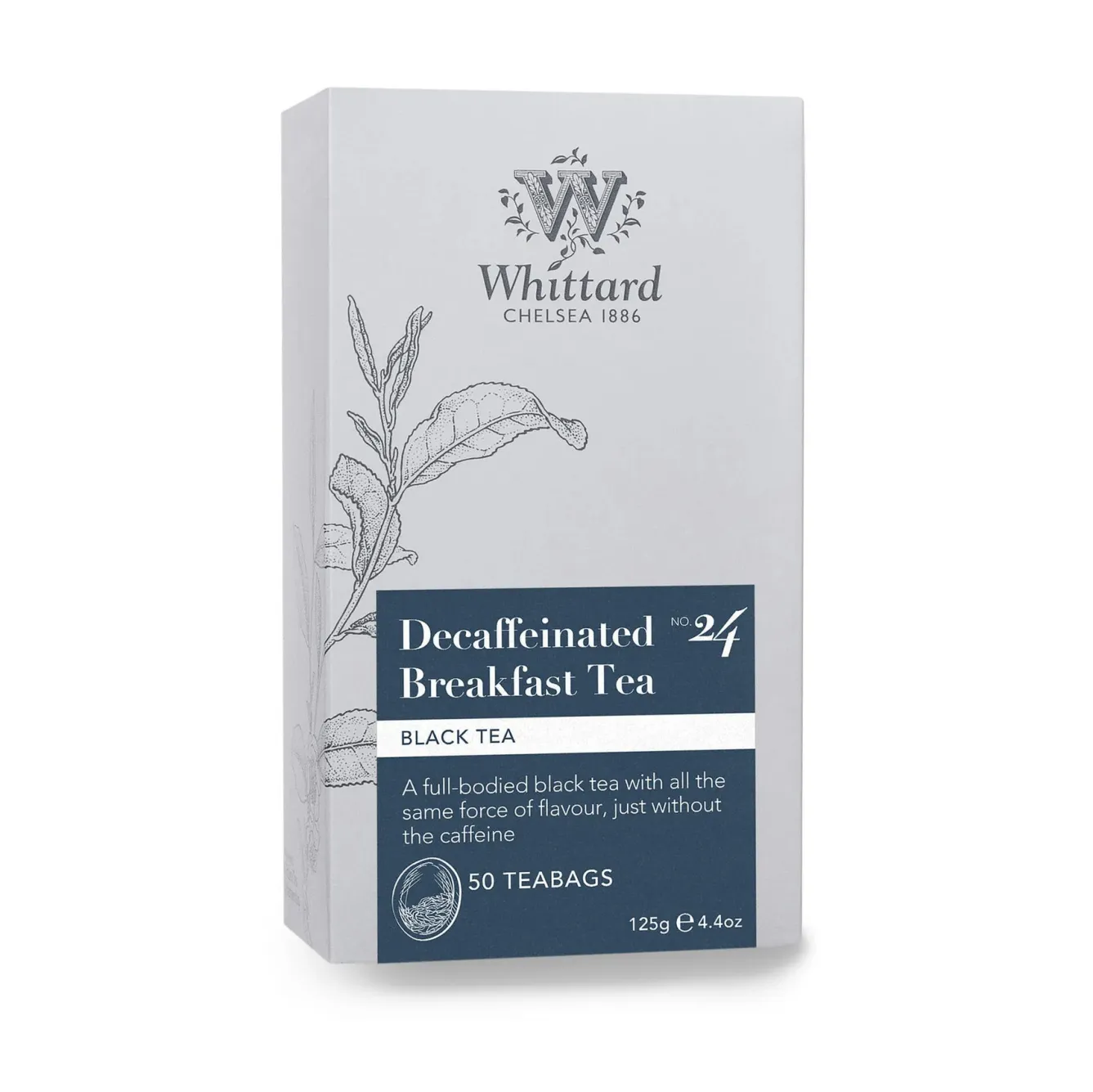 Whittard of Chelsea Whittard Decaf English Breakfast 50 Traditional Teabags- Tea