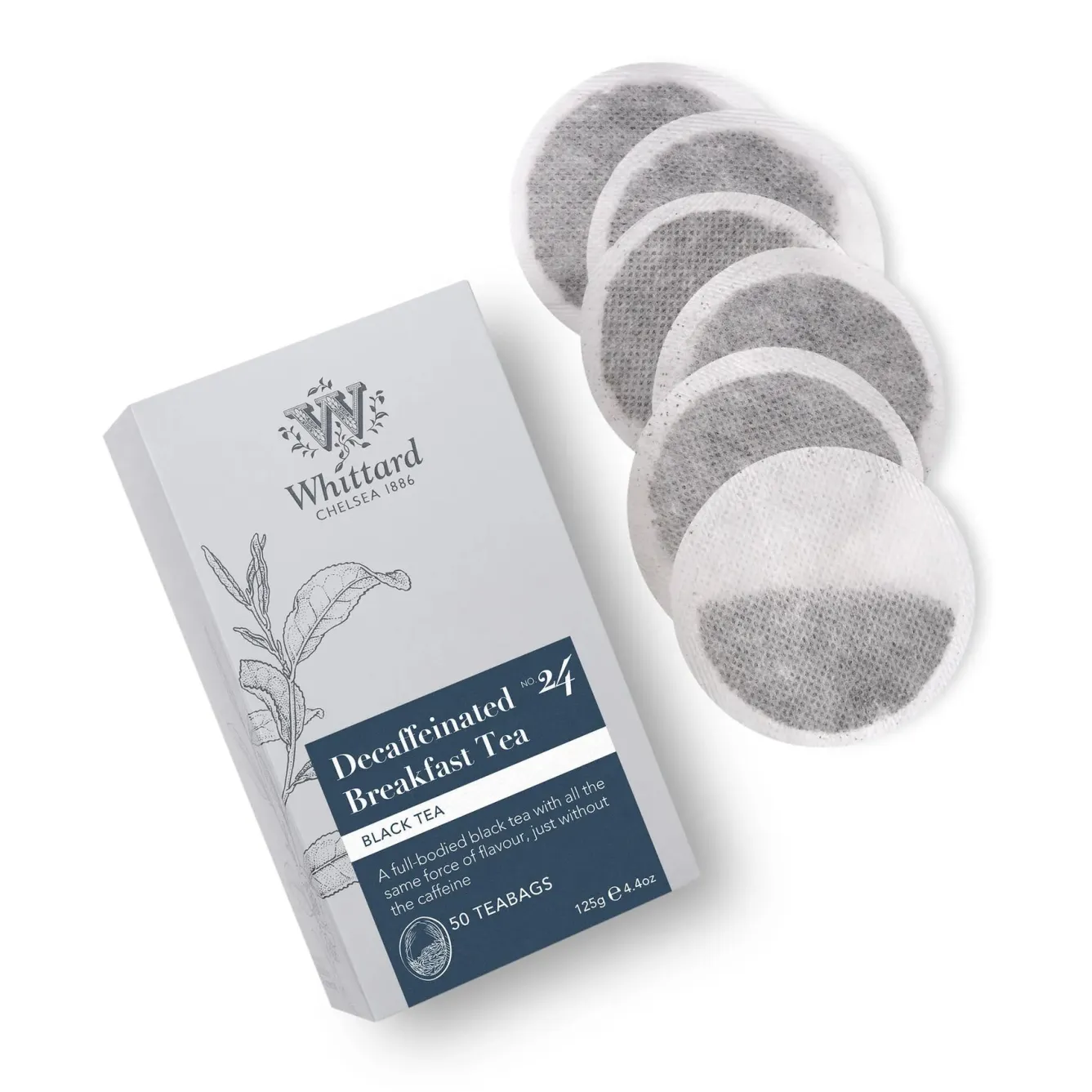 Whittard of Chelsea Whittard Decaf English Breakfast 50 Traditional Teabags- Tea