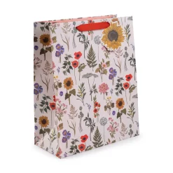 The Art File Wildflowers Large Gift Bag- Stationery