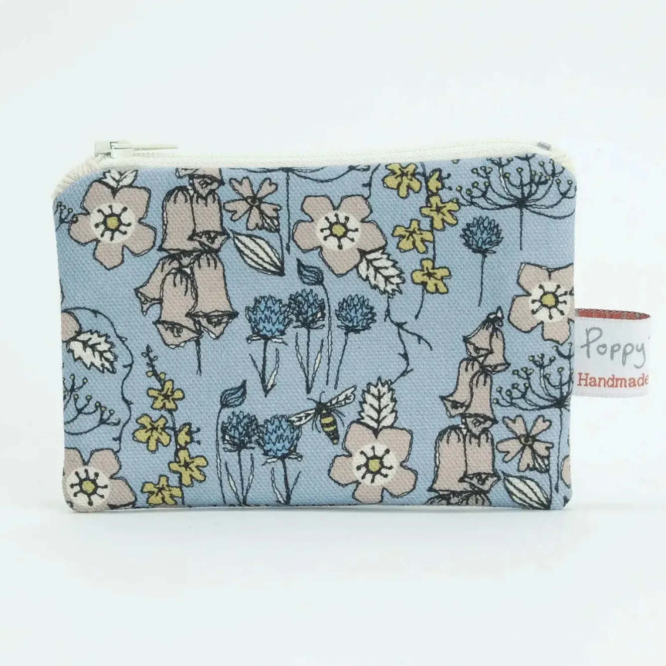 Poppy Treffry Wild Flowers Small Flat Coin Purse- Storage|Bags
