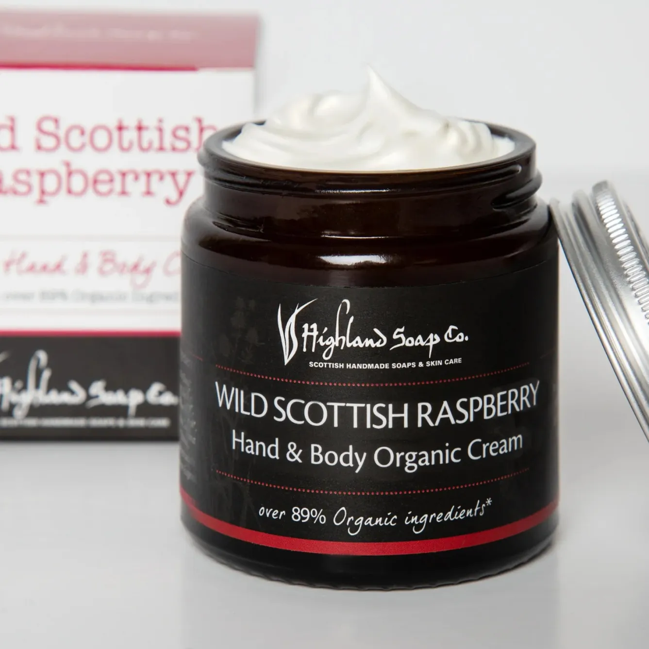 The Highland Soap Company Wild Scottish Raspberry Hand & Body Organic Cream- Soaps & Lotions