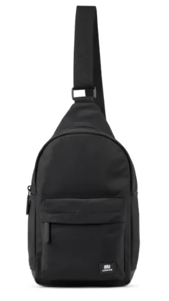 Ori London Willesdon B All Black Recycled Nylon Crossbody Bag- Large- Bags