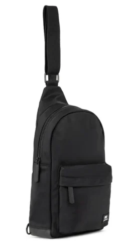 Ori London Willesdon B All Black Recycled Nylon Crossbody Bag- Large- Bags