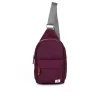 Ori London Willesdon B Plum Recycled Nylon Crossbody Bag- Large- Bags