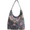 Signare William Morris Strawberry Thief Hobo Bag - Blue- Bags