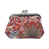 Signare William Morris Strawberry Thief Red Frame Coin Purse- Bags