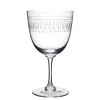 The Vintage List Wine Glass with Ovals Design by- Glassware