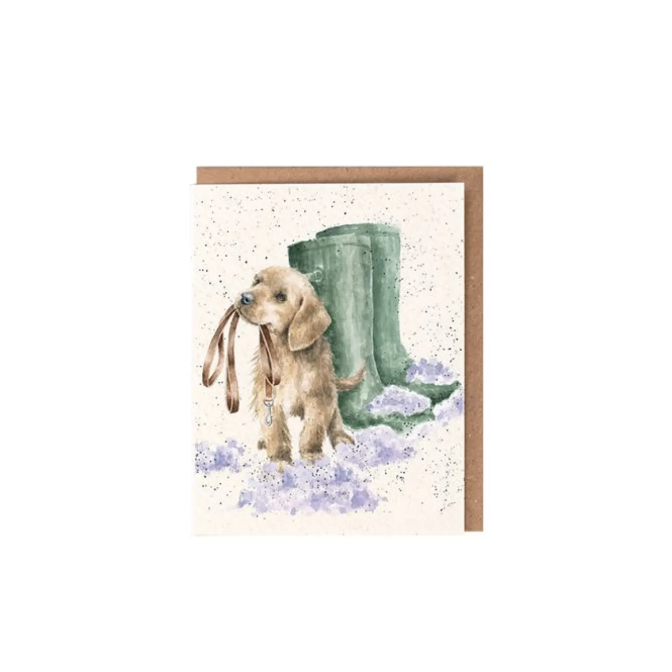 Wrendale Designs 'Winter Walk' Gift Enclosure Card- Greeting Cards