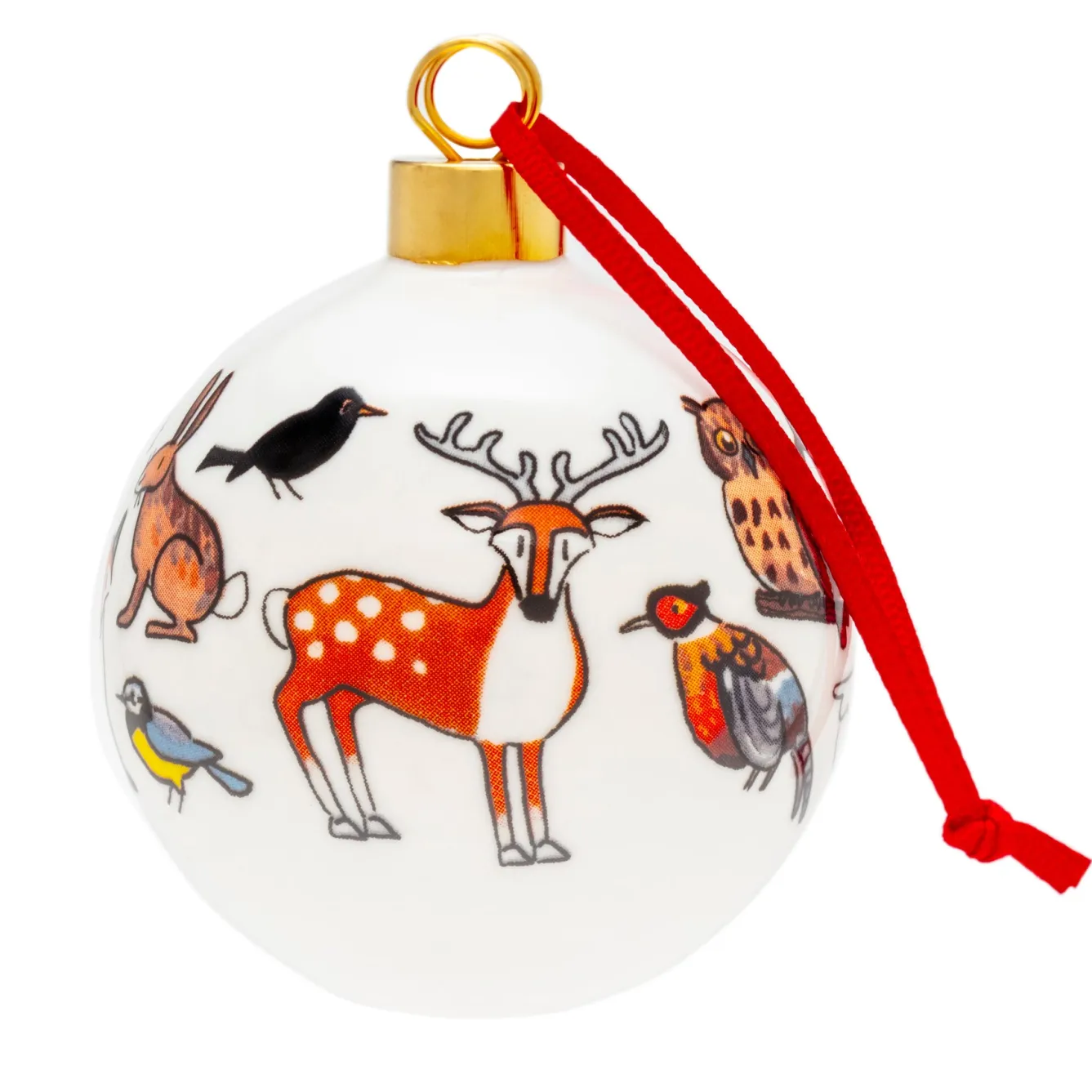 Alison Gardiner Winter Wildlife Bauble Boxed- Christmas Decorations|Seasonal Decor