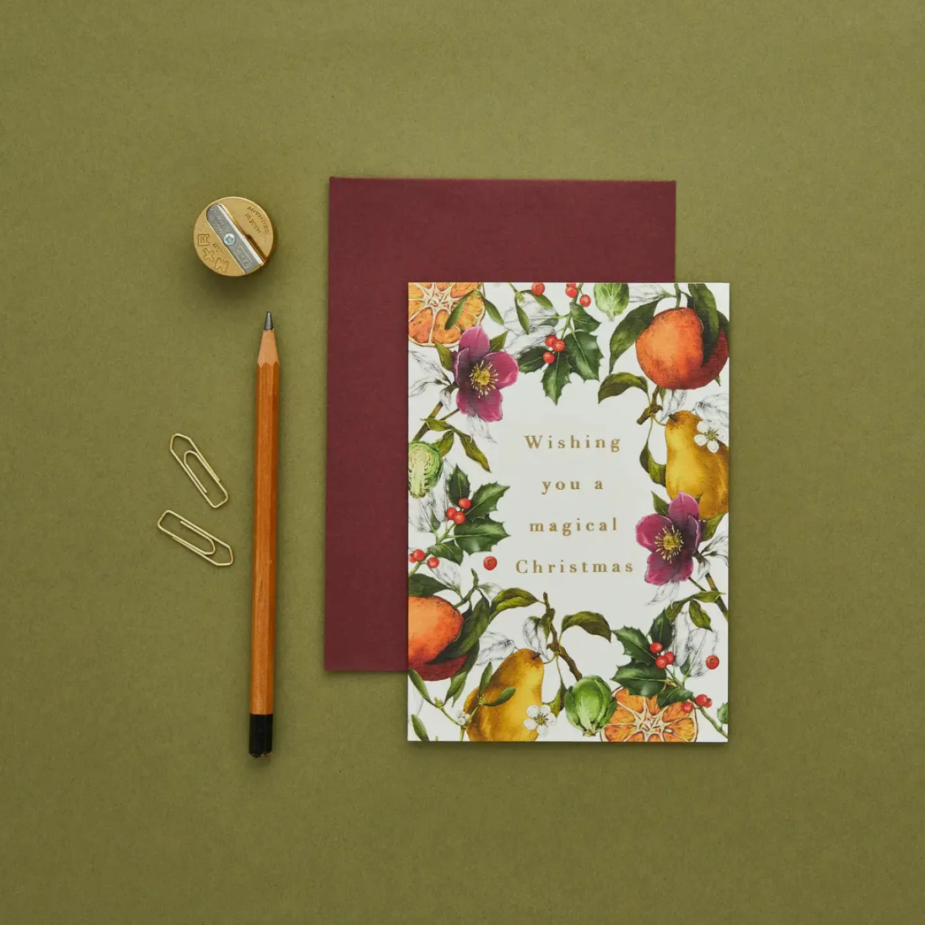 Catherine Lewis Wishing You a Magical Christmas - 'Winter Decadence' Card- Christmas Cards|Christmas