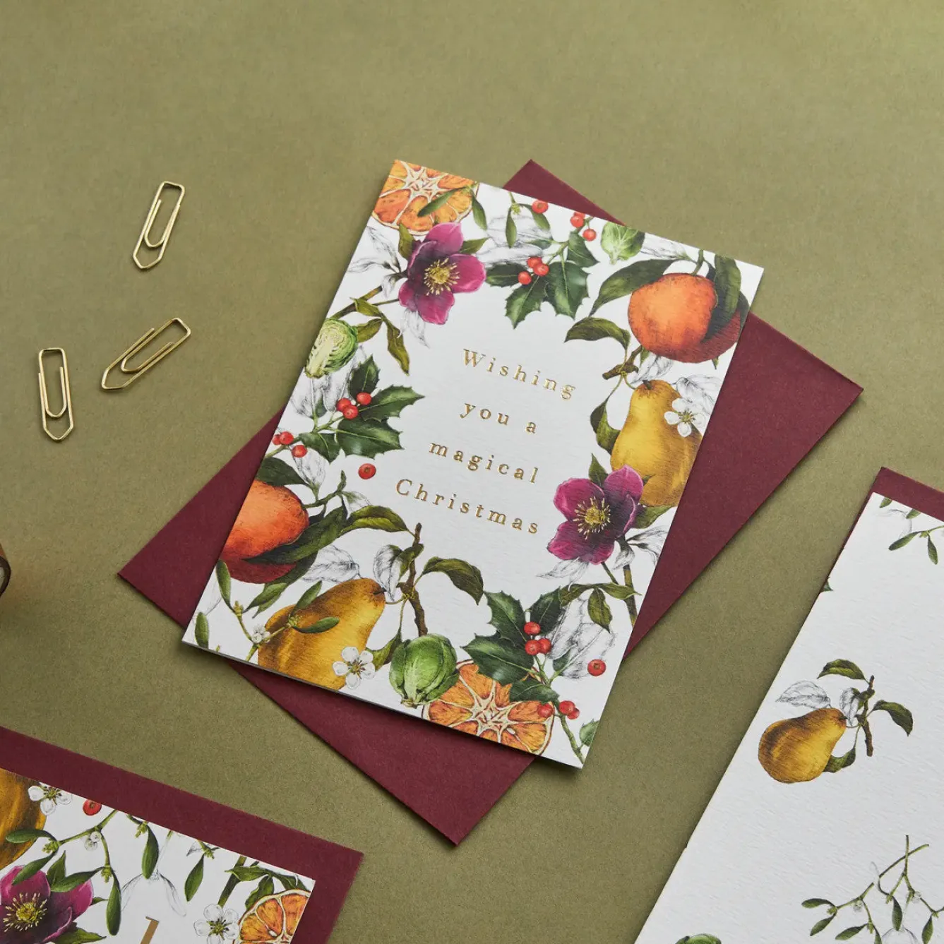 Catherine Lewis Wishing You a Magical Christmas - 'Winter Decadence' Card- Christmas Cards|Christmas