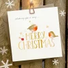 Ginger Betty Wishing You a Very Merry Christmas Robin Card- Christmas Cards