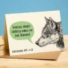 Bewilderbeest Wolf Creature Confession Greetings Card- Greeting Cards