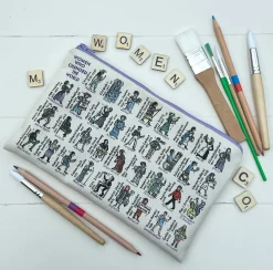 Picturemaps Women Who Changed the World Zip Bag- Stationery