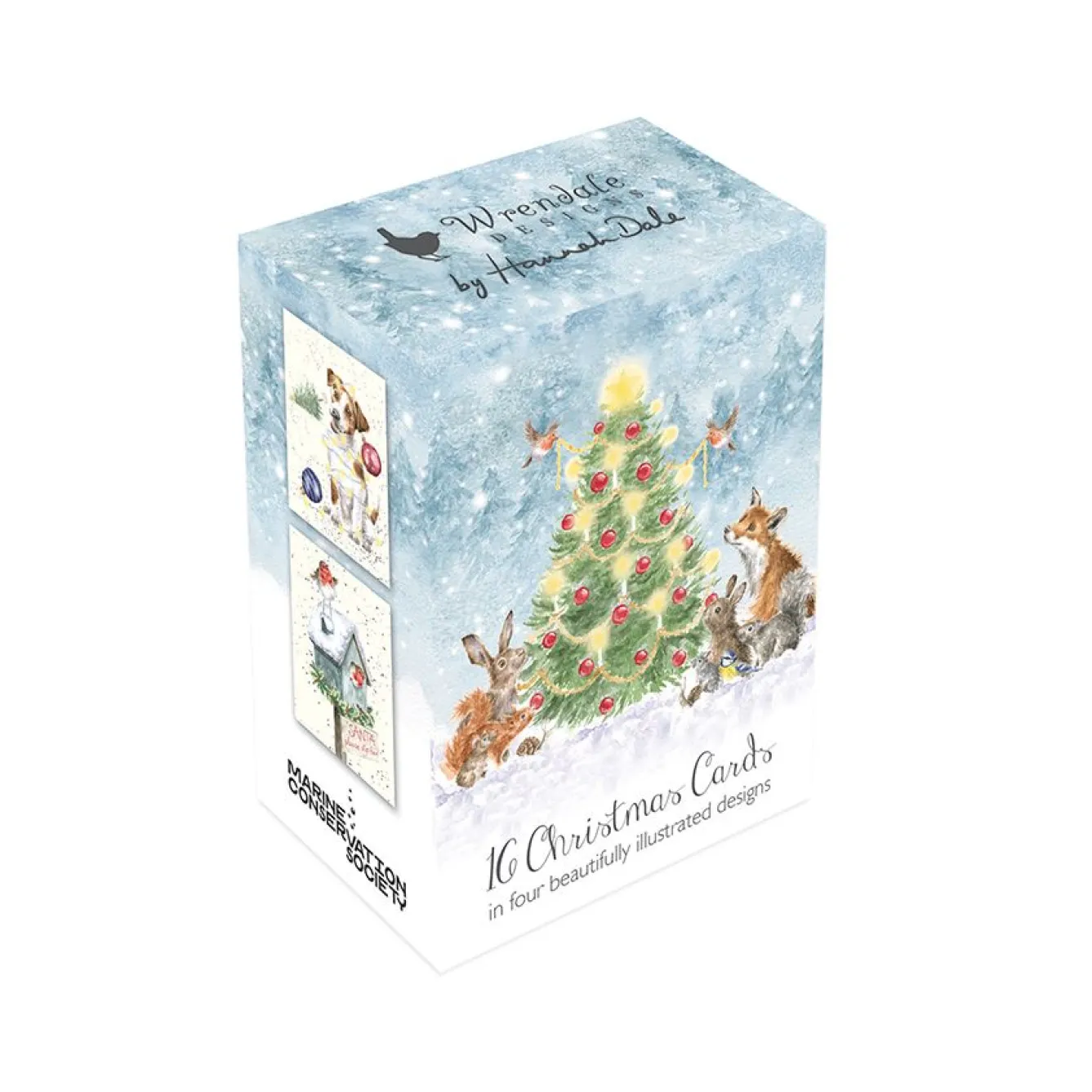 Wrendale Designs Woodland Animal Charity Gift Enclosure Card Pack- Christmas Cards|Stationery