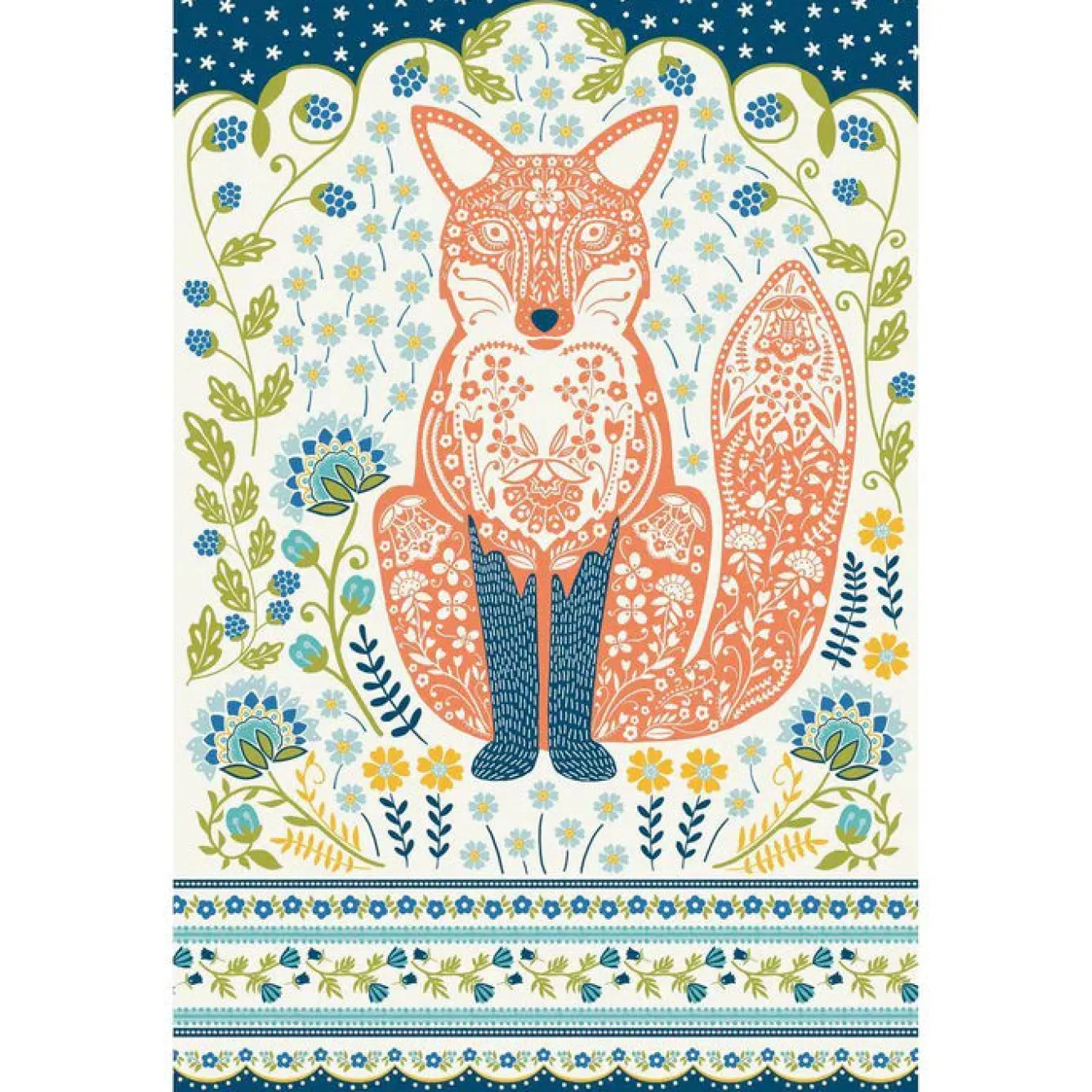 Ulster Weavers Woodland Fox Cotton Tea Towel- Tea|Tea Towels