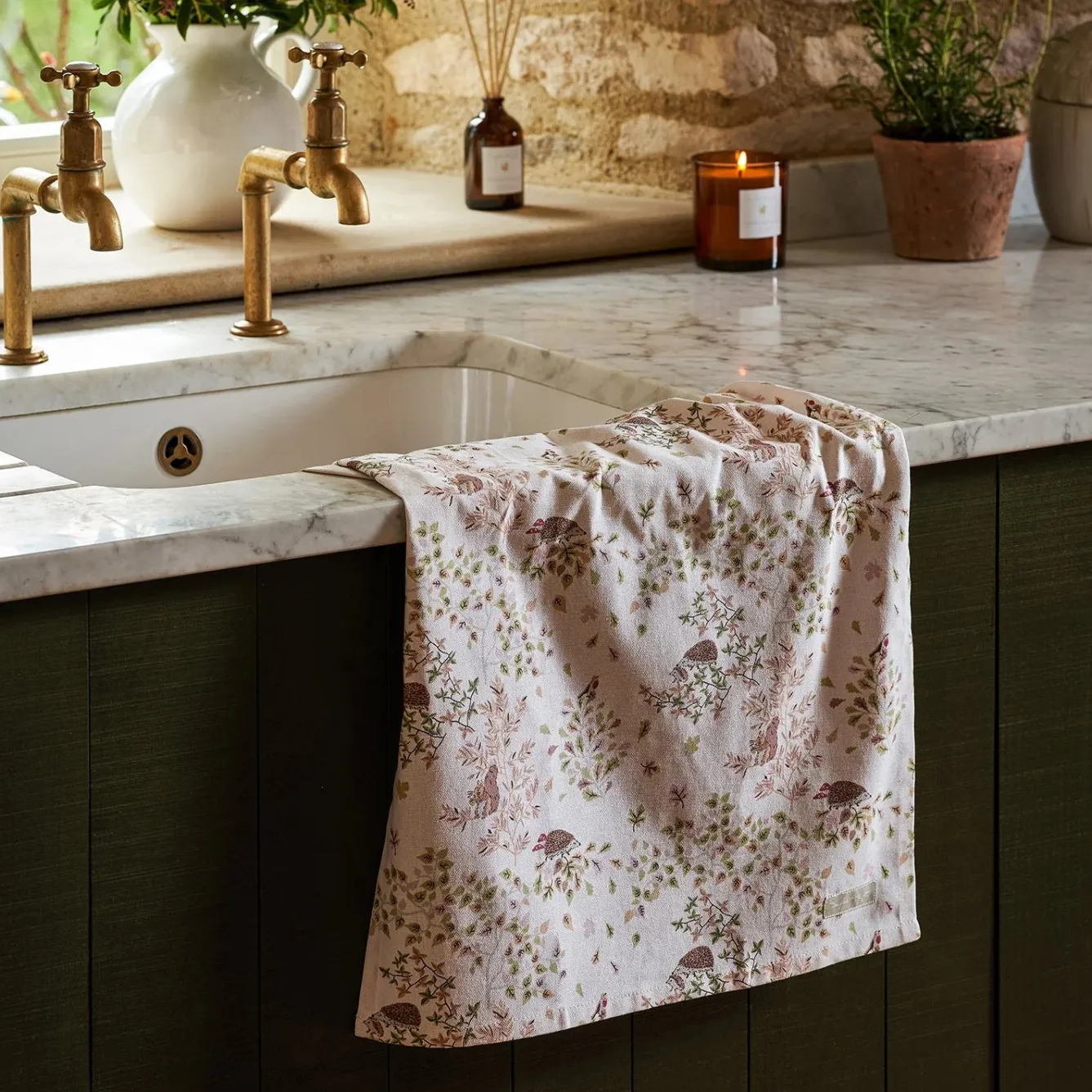 Sophie Allport Woodland Friends Tea Towel- Tea|Tea Towels