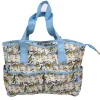 Emma Ball Woolly Puffins Large Oilskin Pocket Bag- Crafts|Bags