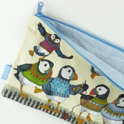 Emma Ball Woolly Puffins Long Project Bag- Crafts|Bags