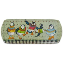 Emma Ball Woolly Puffins Melamine Sandwich Tray- Tea|Trays