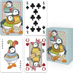 Emma Ball Woolly Puffins Playing Cards- Puzzles|Children