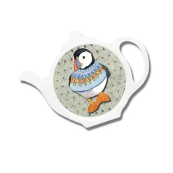 Emma Ball Woolly Puffins Tea Bag Tidy- Tea|Melamine