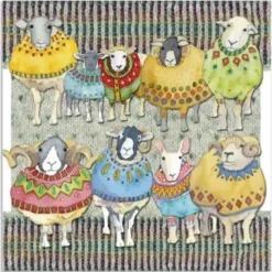 Emma Ball Woolly Sheep Big Family Greetings Card- Greeting Cards