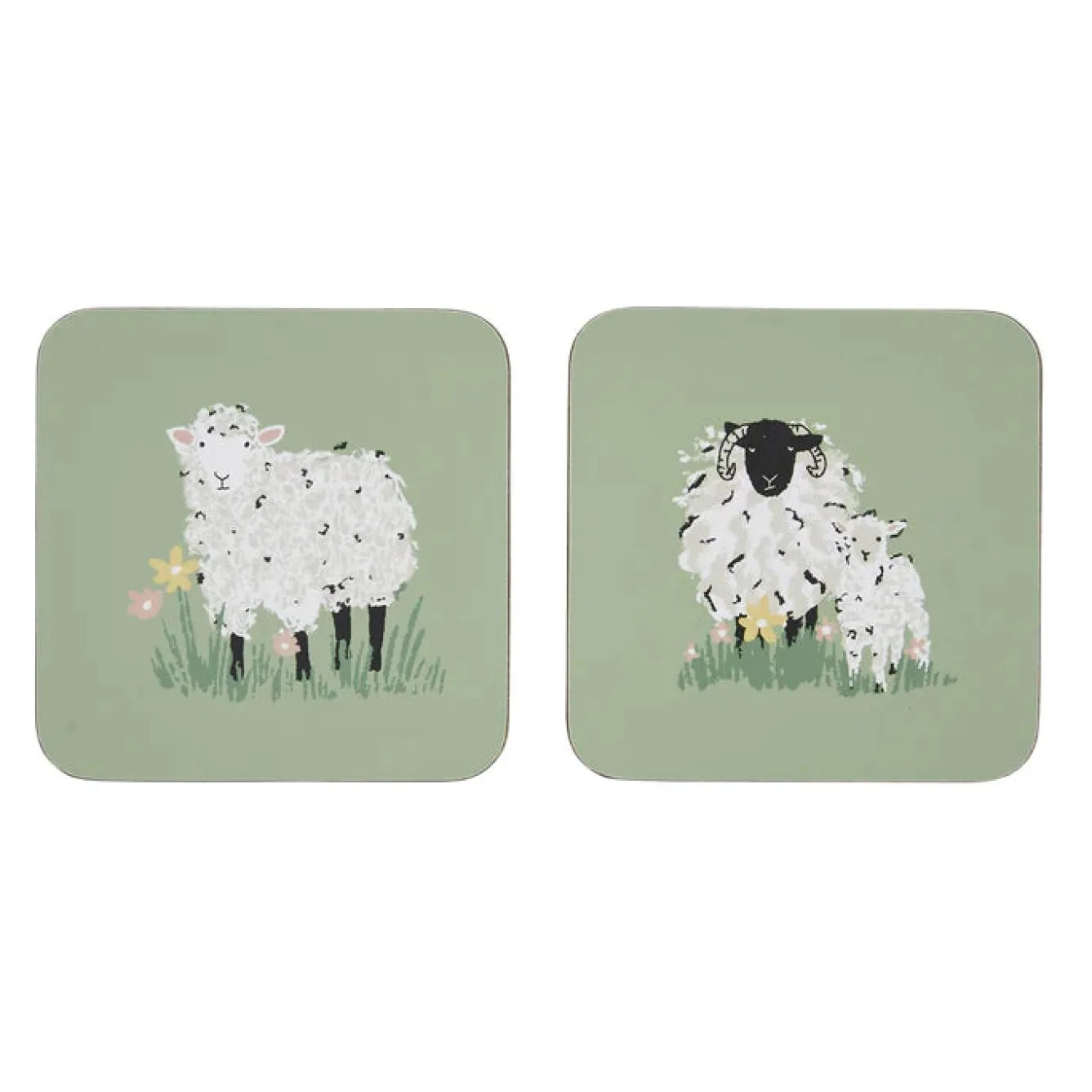 Ulster Weavers Woolly Sheep Coasters - Set of 4- Coasters