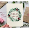 Becky Amelia Wreath Christmas Card- Christmas Cards|Christmas