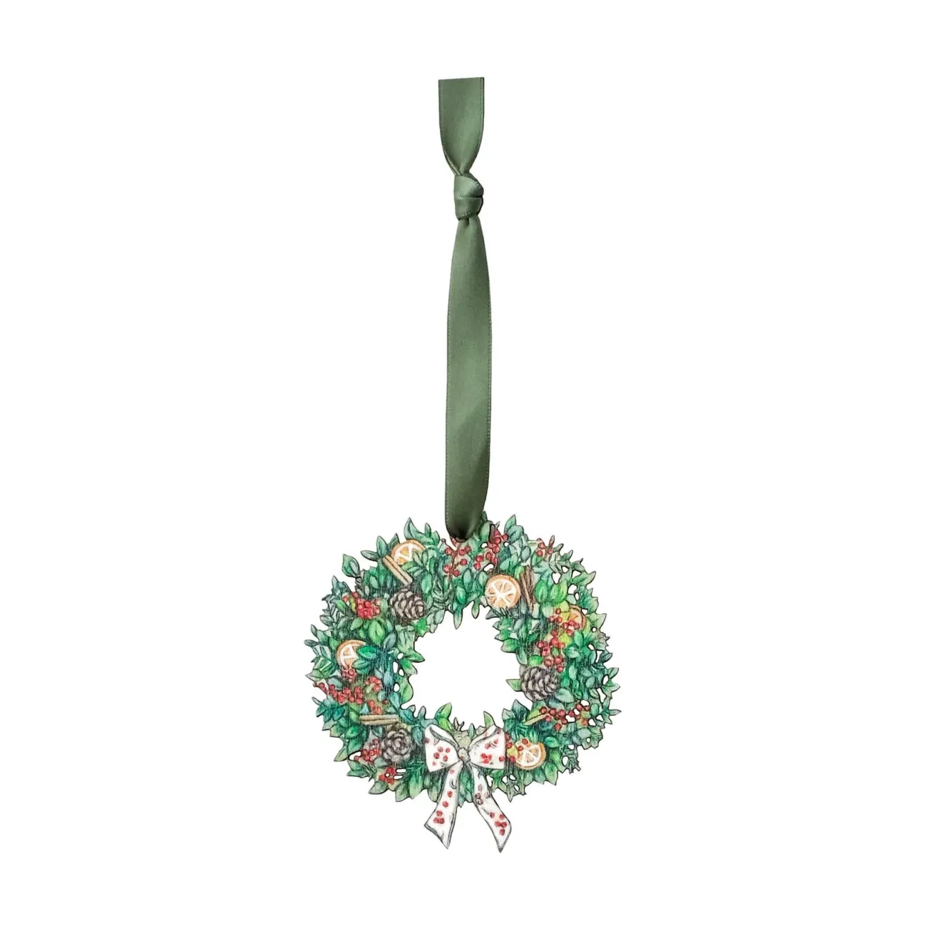 Lottie Murphy Wreath Wooden Christmas Decoration- Christmas