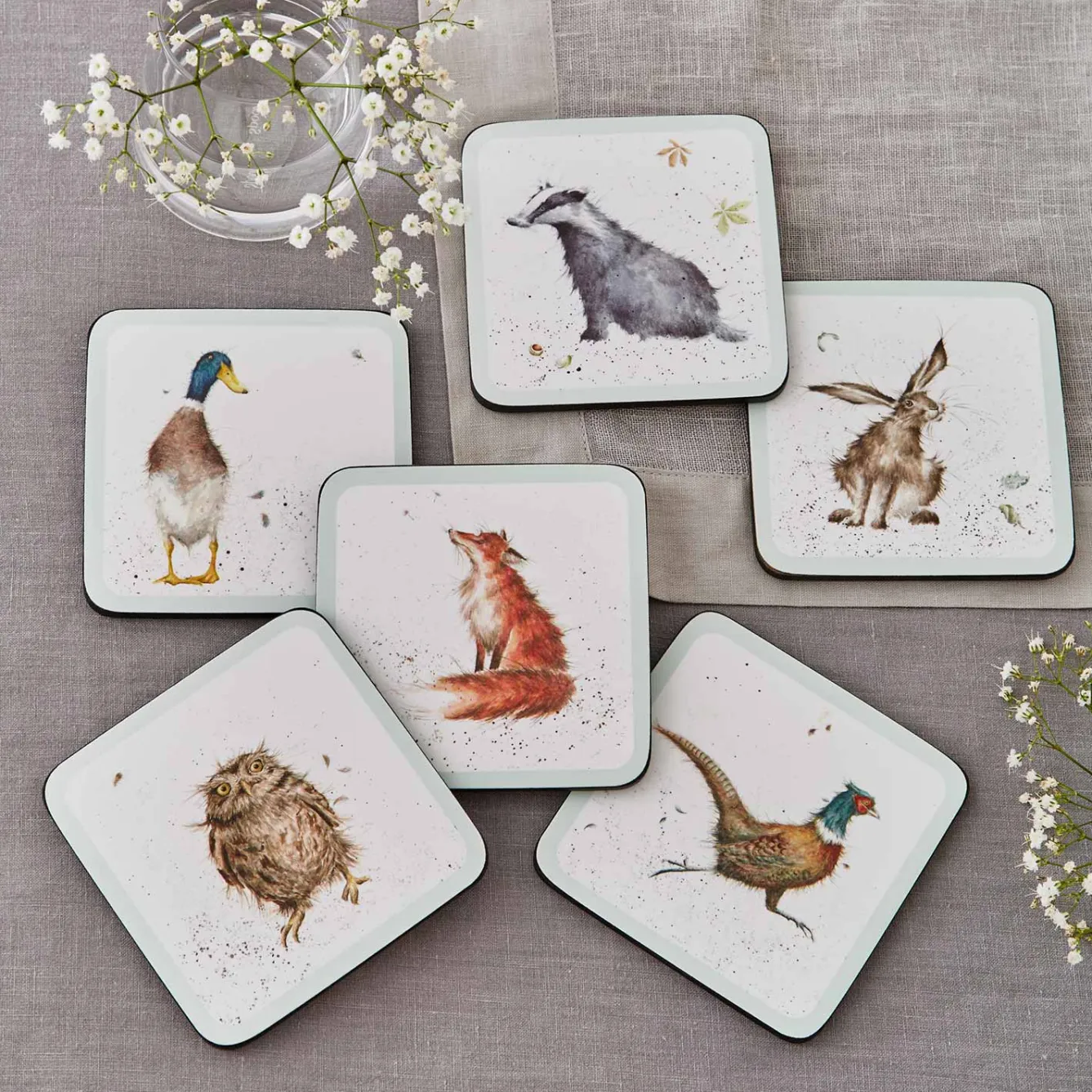 Wrendale Designs Set of 6 Coasters- Coasters