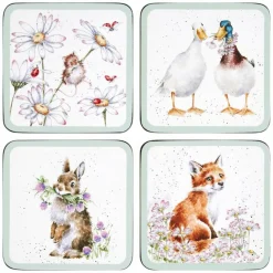 Wrendale Designs Wildflowers Set of 4 Coasters- Coasters