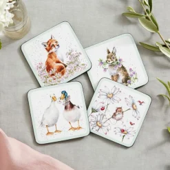 Wrendale Designs Wildflowers Set of 4 Coasters- Coasters