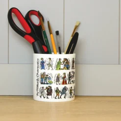 Picturemaps Writers & Characters Bone China Pen Pot- Tea