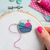 Hawthorn Handmade Yarn Basket Magnetic Needle Holder- Crafts