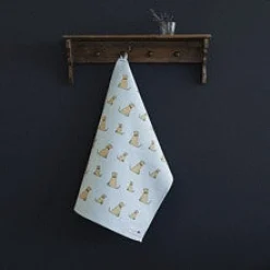Sweet William Yellow Labrador Tea Towel- Tea|Tea Towels