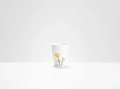Helen Beard Yellow Poppy Beaker- Flowers & Garden