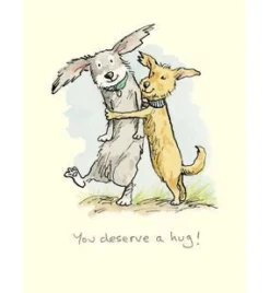 Two Bad Mice You Deserve a Hug! Greetings Card- Greeting Cards