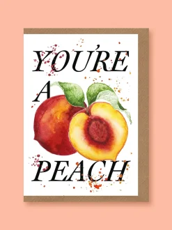 Studio Frewb. You're a Peach Greetings Card- Valentine's Day|Greeting Cards