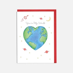 Lottie Murphy You're My World Valentine's Card- Valentine's Day