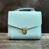Zatchels Handmade Leather Athena Bag - Baby Blue- Bags
